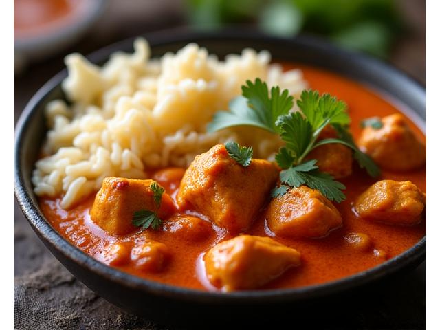 Kylling Tikka Masala med fullkornsris