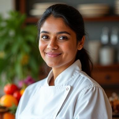 Portrett av kokk Anya Singh