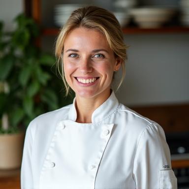 Portrett av kokk Solveig Johansen